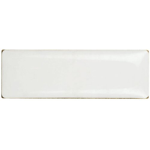 Badge metalen pin 30x10mm goud satijn