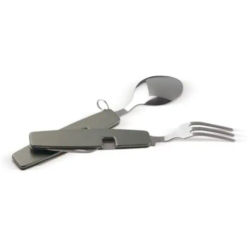 Inklapbaar bestek in multitool donker gun metal
