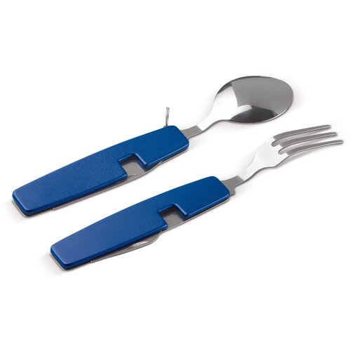Inklapbaar bestek in multitool blauw