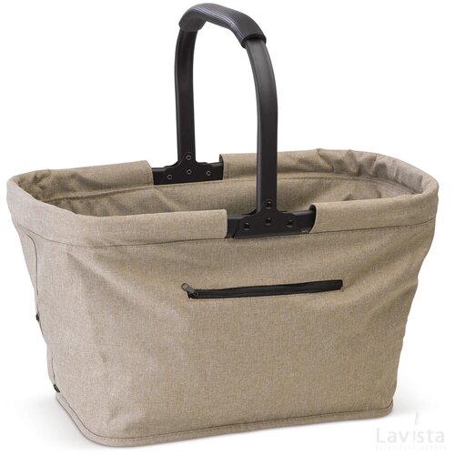 Picknickmand opvouwbaar 600D licht bruin
