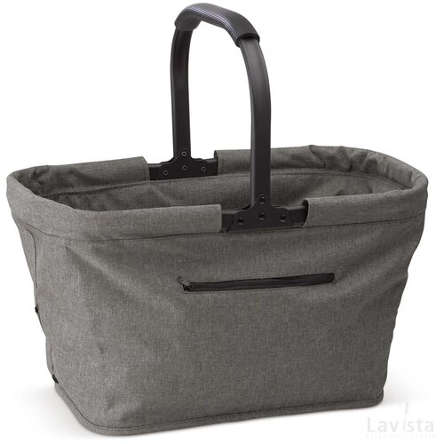 Picknickmand opvouwbaar 600D donker grijs