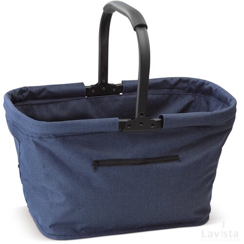 Picknickmand opvouwbaar 600D donker blauw