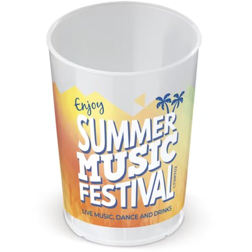 Ecologische hardcup PP 250ml Transparant