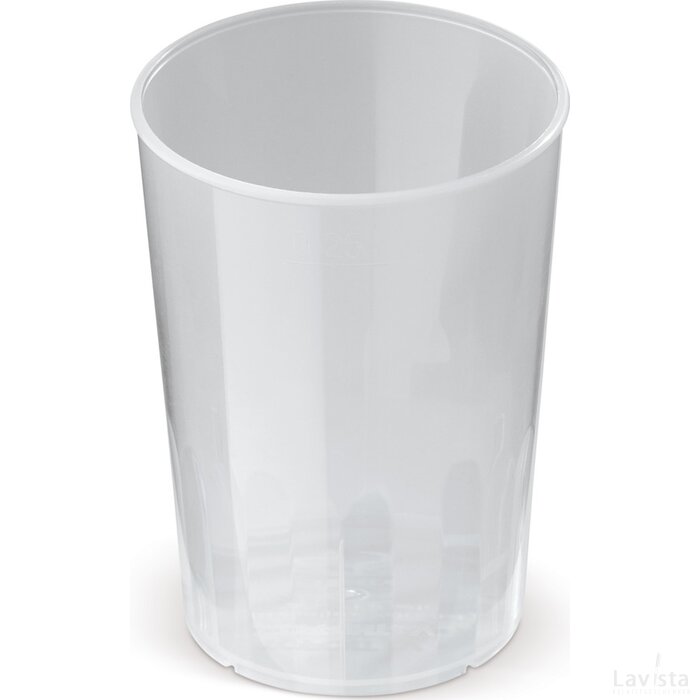 Ecologische cup design PP 250ml transparant