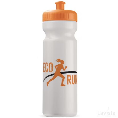 Sportbidon Bio 750ml Wit / Oranje
