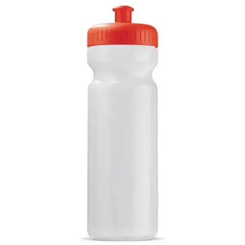 Sportbidon Bio 750ml Transparant Rood