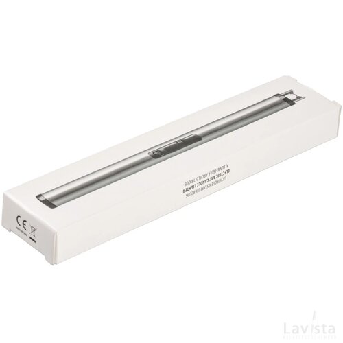 Plasma aansteker Reeves-New Castle zwart, zilver