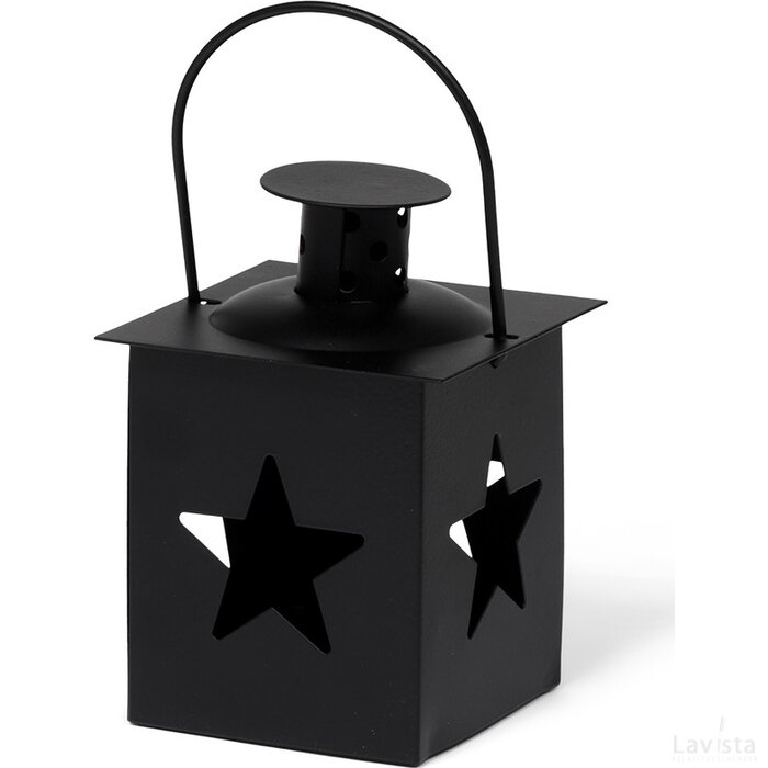 Tealight Lantern Star Black
