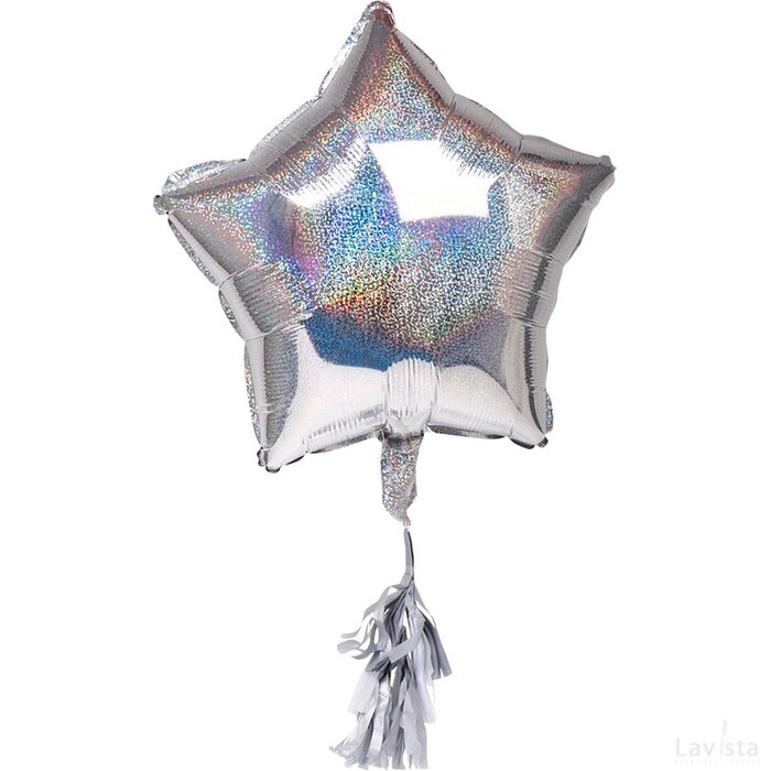 SENZA Star Foil Balloon Silver