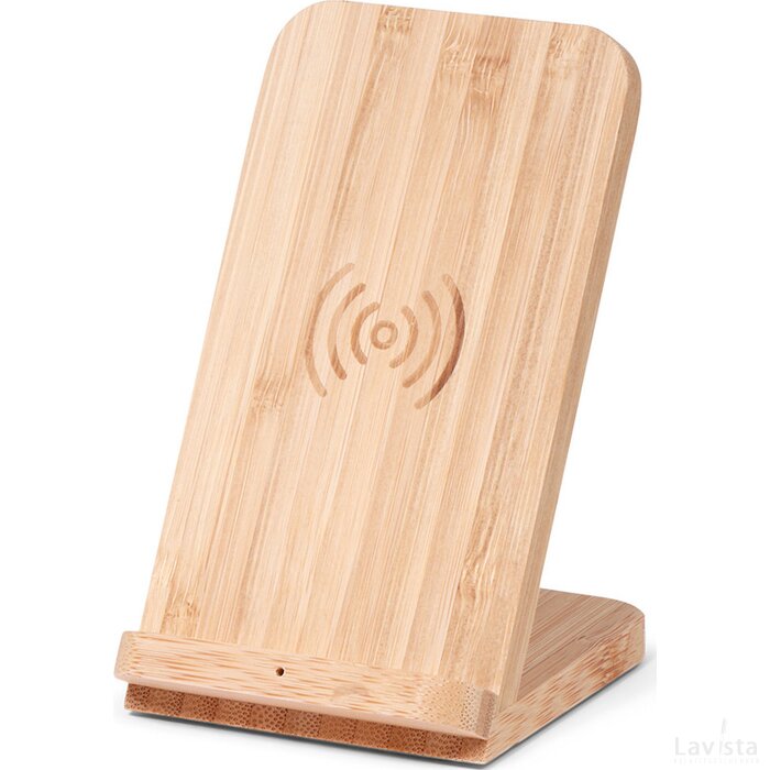 BRAINZ Wireless Charger Stand Bamboo