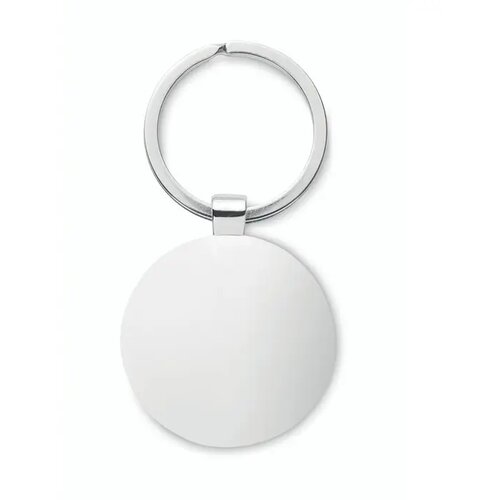 Ronde bamboe sleutelhanger Bruin