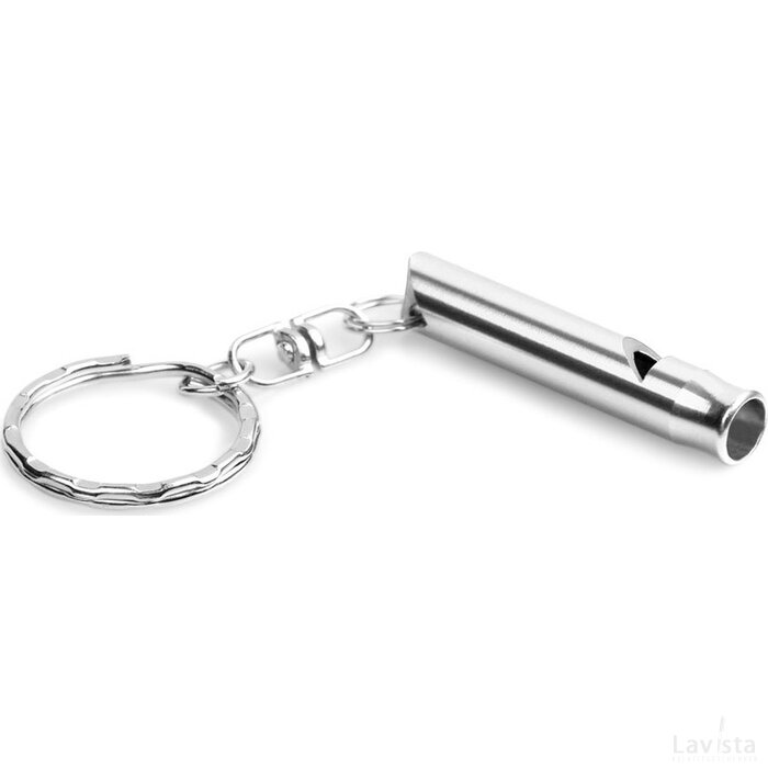 Trudy Metalen Sleutelhanger Satijn Zilver