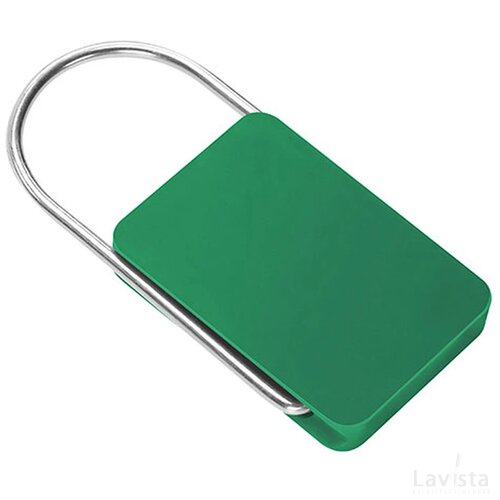Sleutelhanger met beugel groen
