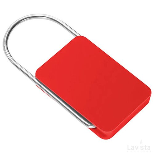 Sleutelhanger met beugel rood
