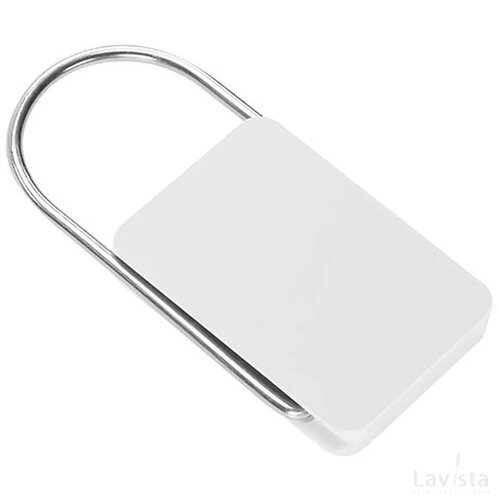 Sleutelhanger met beugel wit