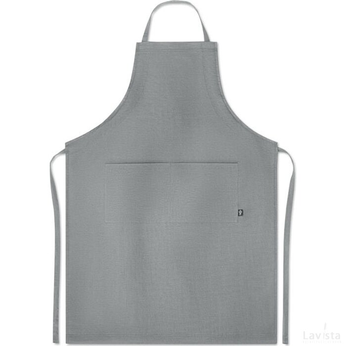 Verstelbaar schort van hennep Naima apron grijs