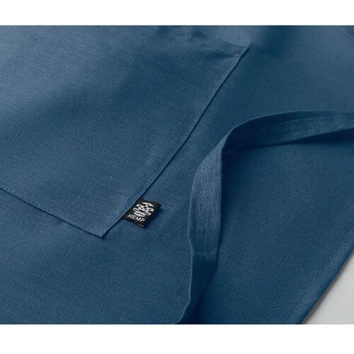 Verstelbaar schort van hennep Naima apron blauw