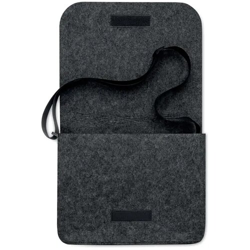 Vilten laptoptas van rpet Baglo donker grijs