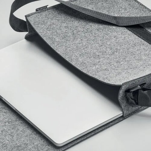 Vilten laptoptas van rpet Baglo grijs