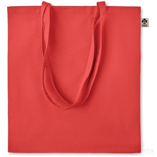 Organisch katoen tas Zimde colour rood