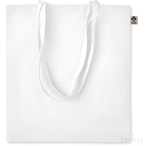 Organisch katoen tas Zimde colour wit