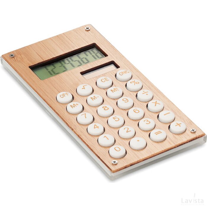Bamboe rekenmachine Calcubam hout