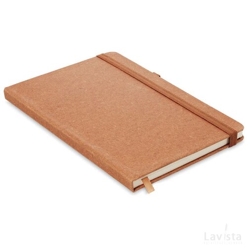 A5 notebook van recycled pu Baobab bruin