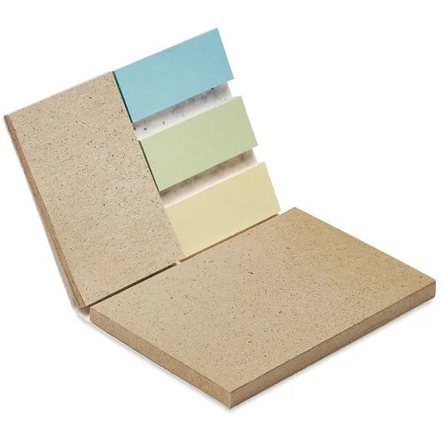 Memoblok met sticky notes van groeipapier Wit
