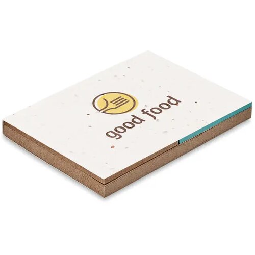 Memoblok met sticky notes van groeipapier Wit