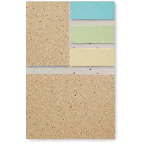 Memoblok met sticky notes van groeipapier Wit