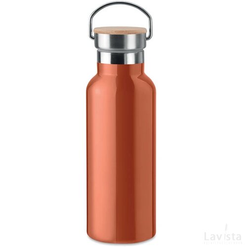 Dubbelwandige fles 500ml Helsinki oranje