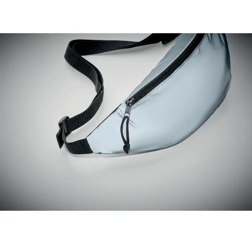Reflecterende heuptas Visiwaist mat zilver