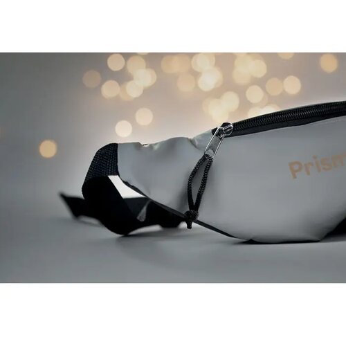 Reflecterende heuptas Visiwaist mat zilver