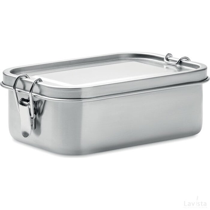 Rvs lunchbox 750ml Chan lunchbox mat zilver