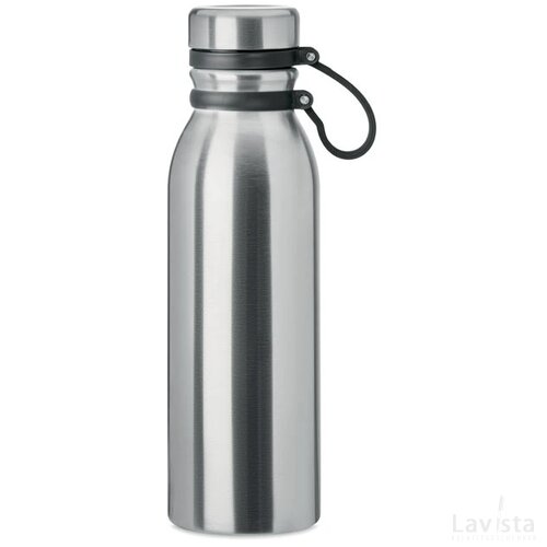 Dubbelwandige drinkfles 600ml Iceland lux mat zilver