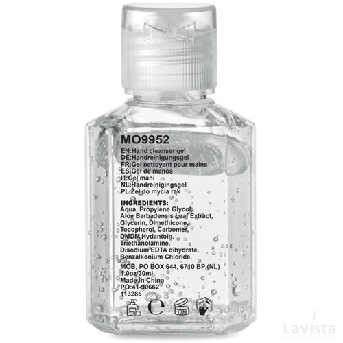 Handreinigingsgel 30 ml Gel 30 transparant