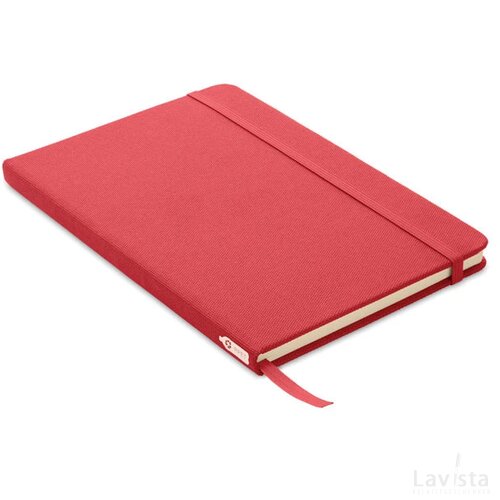 A5 notitieboek met rpet omslag Note rpet rood