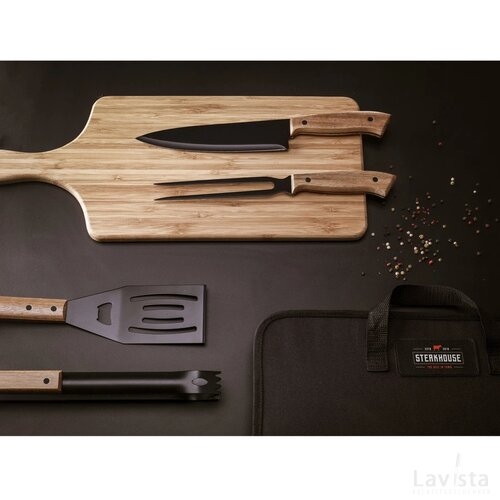Asado Bbq-Set Barbecueset Zwart