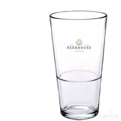 Bierglas Vaasje Stapelbaar 340 Ml Transparant