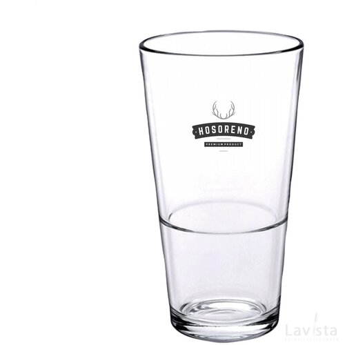 Bierglas Vaasje Stapelbaar 340 Ml Transparant