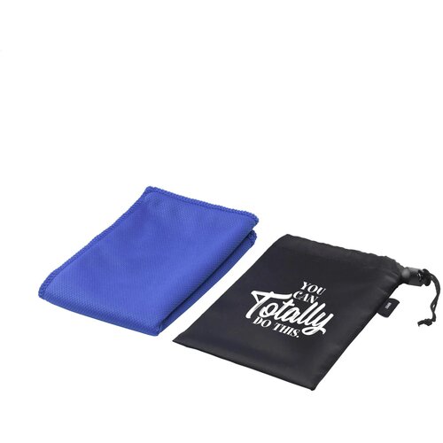 RPET cool towel in pouch Blauw