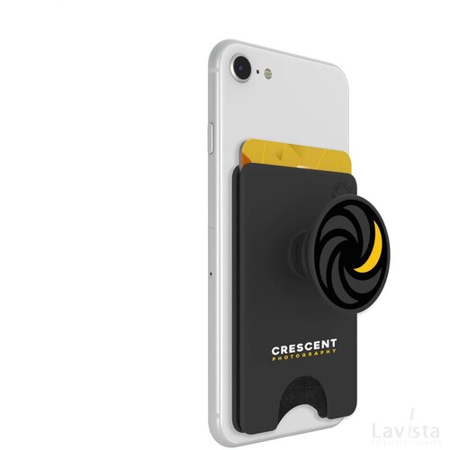 Popsockets® met pasjeshouder Zwart