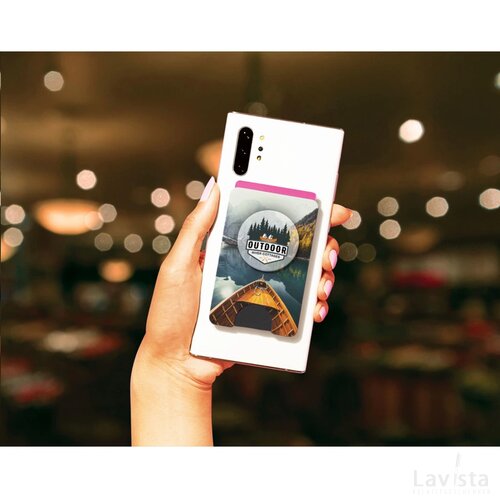 Popsockets® met pasjeshouder Zwart