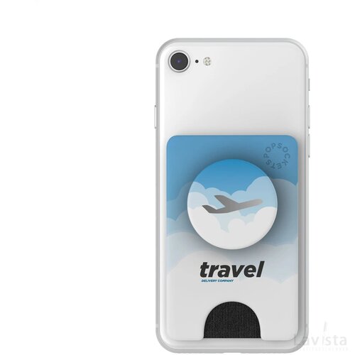 Popsockets® met pasjeshouder Wit