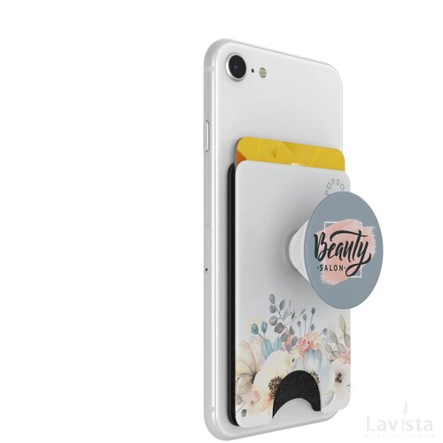 Popsockets® met pasjeshouder Wit