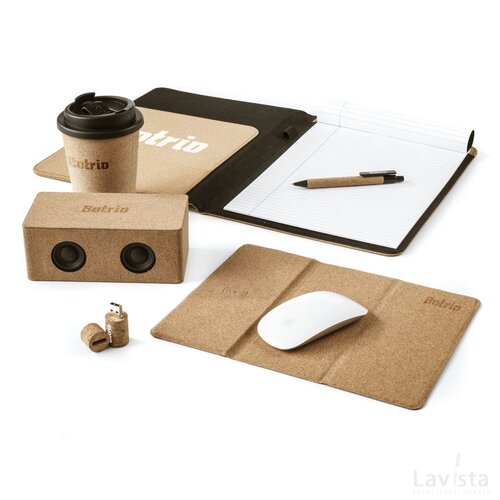 Cork Wireless Charging Mousepad Muismat Hout