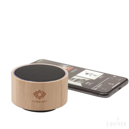Wave Bamboo Wireless Speaker Draadloze Speaker Bamboe