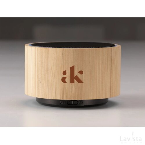 Wave Bamboo Wireless Speaker Draadloze Speaker Bamboe