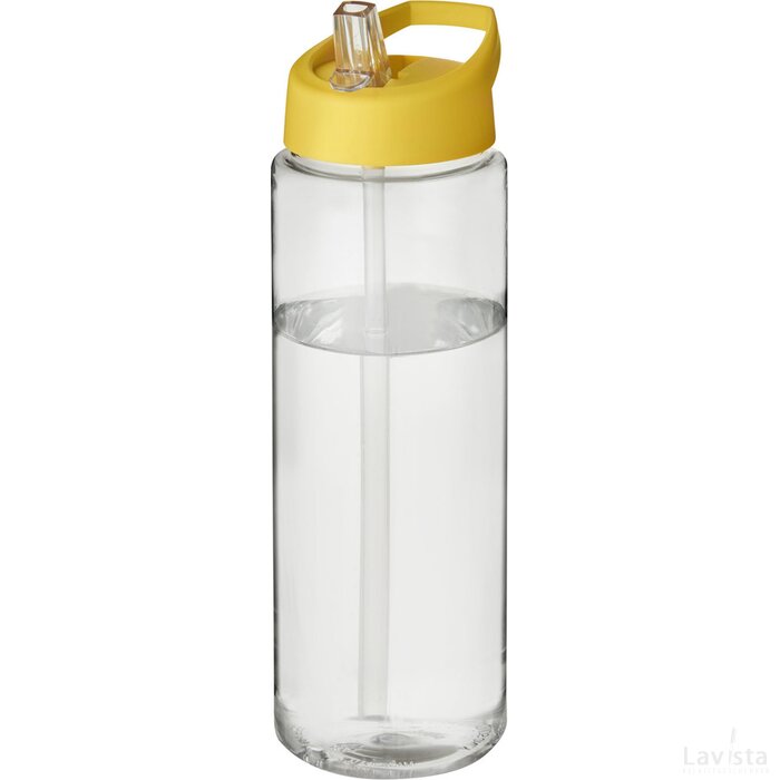 H2O Vibe 850 ml sportfles met tuitdeksel Transparant, Geel Transparant/Geel