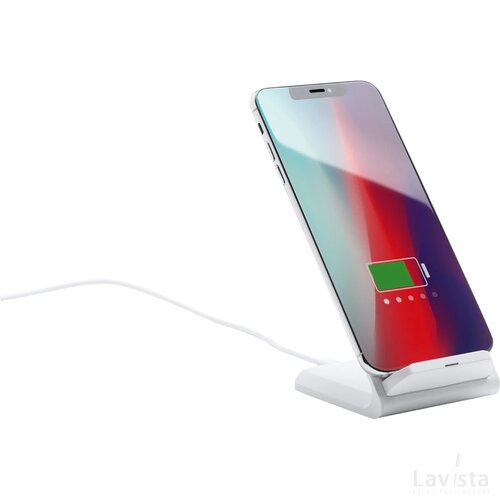 Tarmix Draadloze Oplader En Mobiele Houder Wit